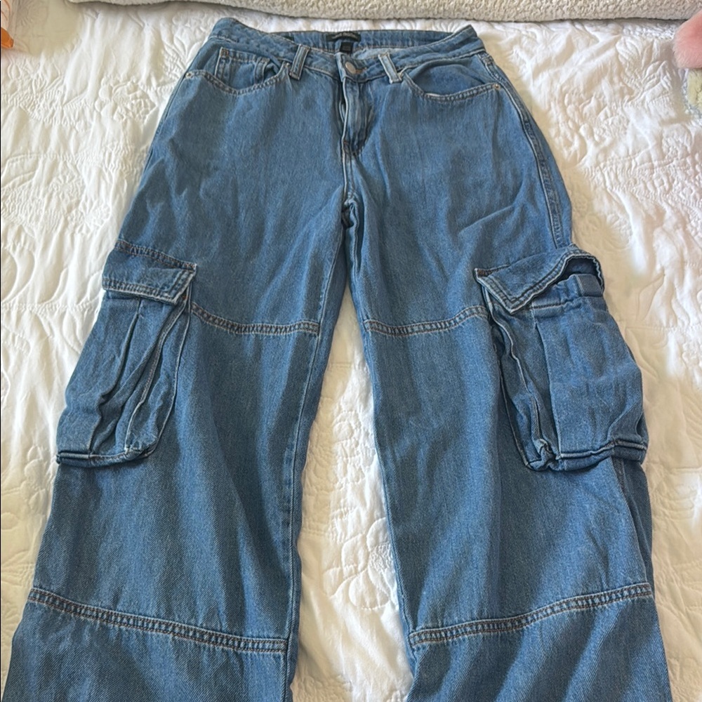 Blue Cargo Jeans